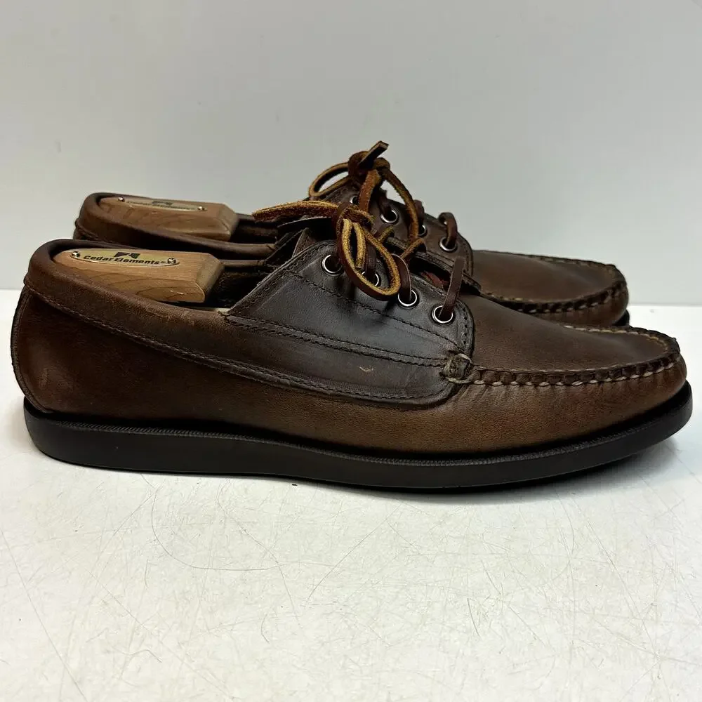 EXCELLENT Rancourt & Co. Classic Ranger Moc Heritage Brown Maine USA  8 Wide E